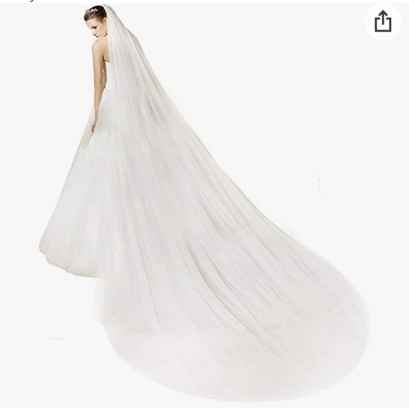 Bridal Wedding Veil 2 Tier Cathedral with Comb
